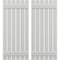 Ekena Millwork Americraft 6-Board, 2 Batten Exterior Real Wood Spaced Board-n-Batten Shutters, ARW101SB623X37STH, PR ARW101SB623X37STH - alternate 1
